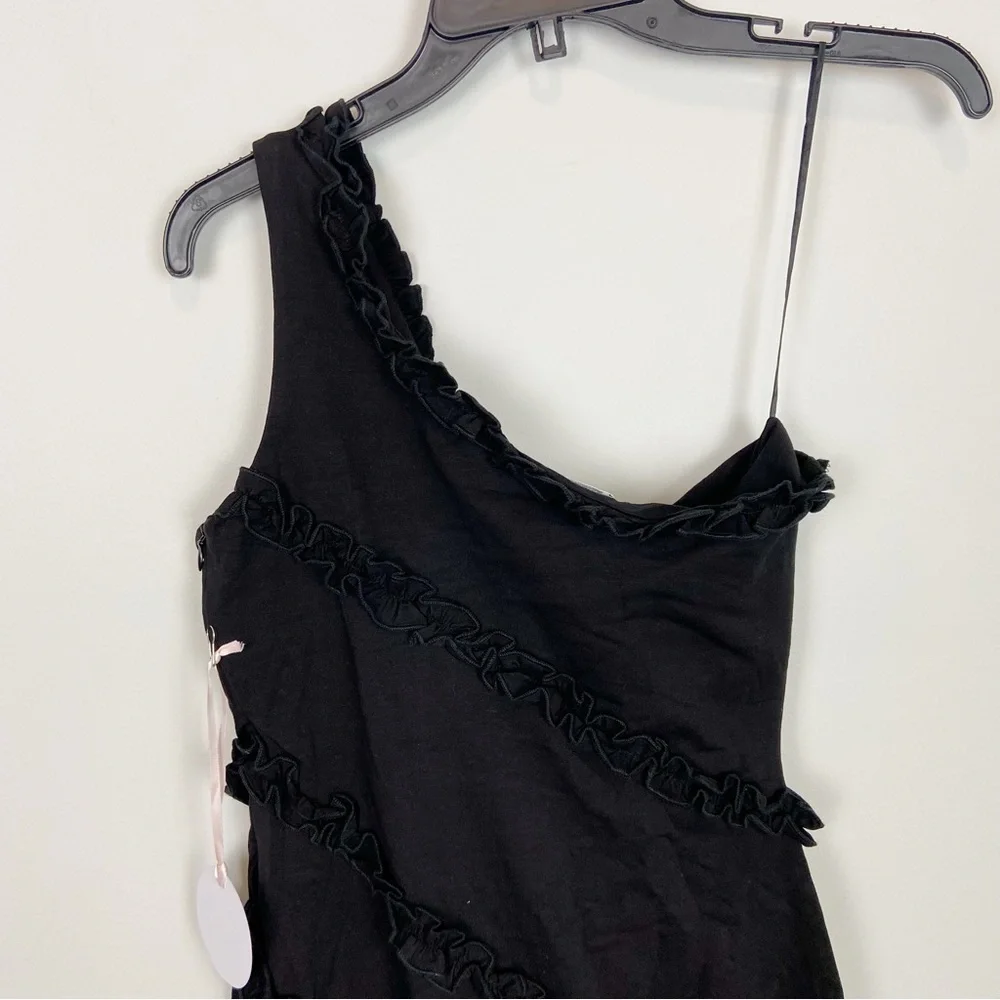More To Come Camila One Shoulder Dress in Black Size S